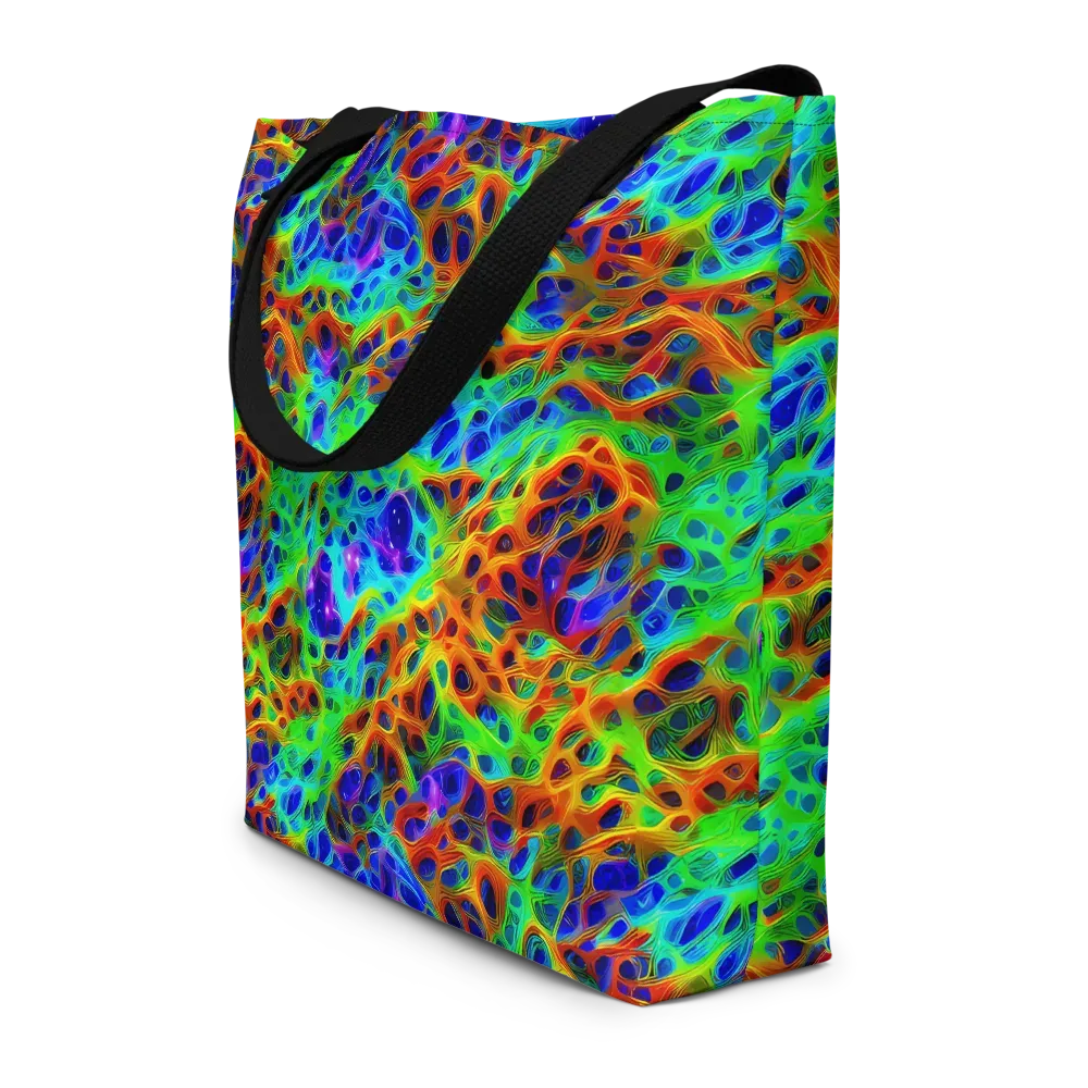 Cosmic Membrane on Large Tote Bag W/ Pocket — Front