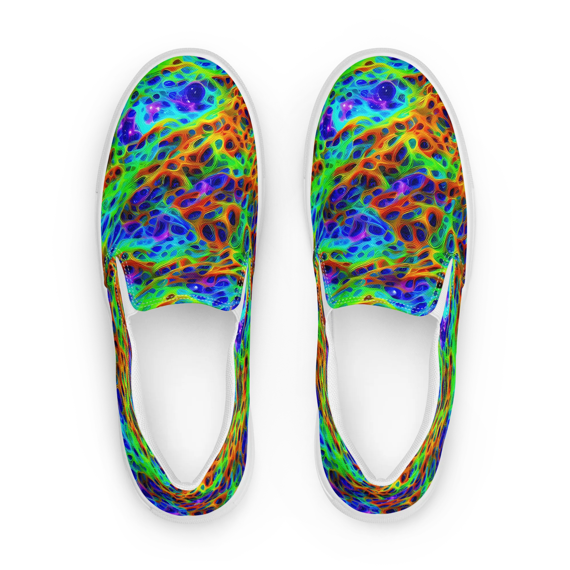 Cosmic Membrane on Women's Slip-On Canvas Shoes — Front
