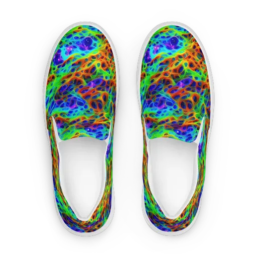 Cosmic Membrane on a Women's Slip-On Canvas Shoes