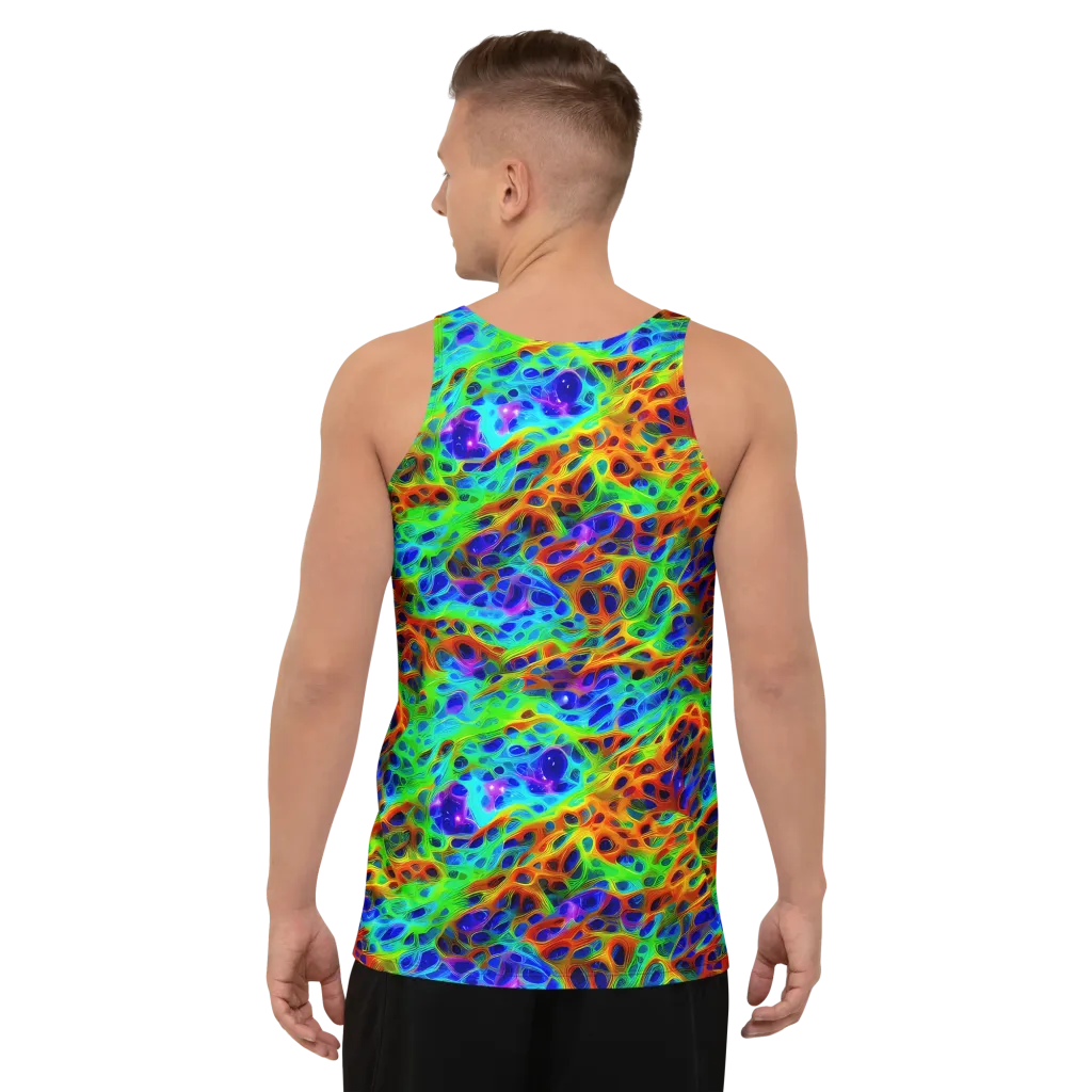 Cosmic Membrane on Men's Tank Top — Back
