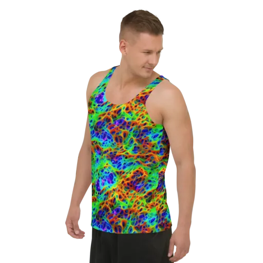 Cosmic Membrane on a Men's Tank Top