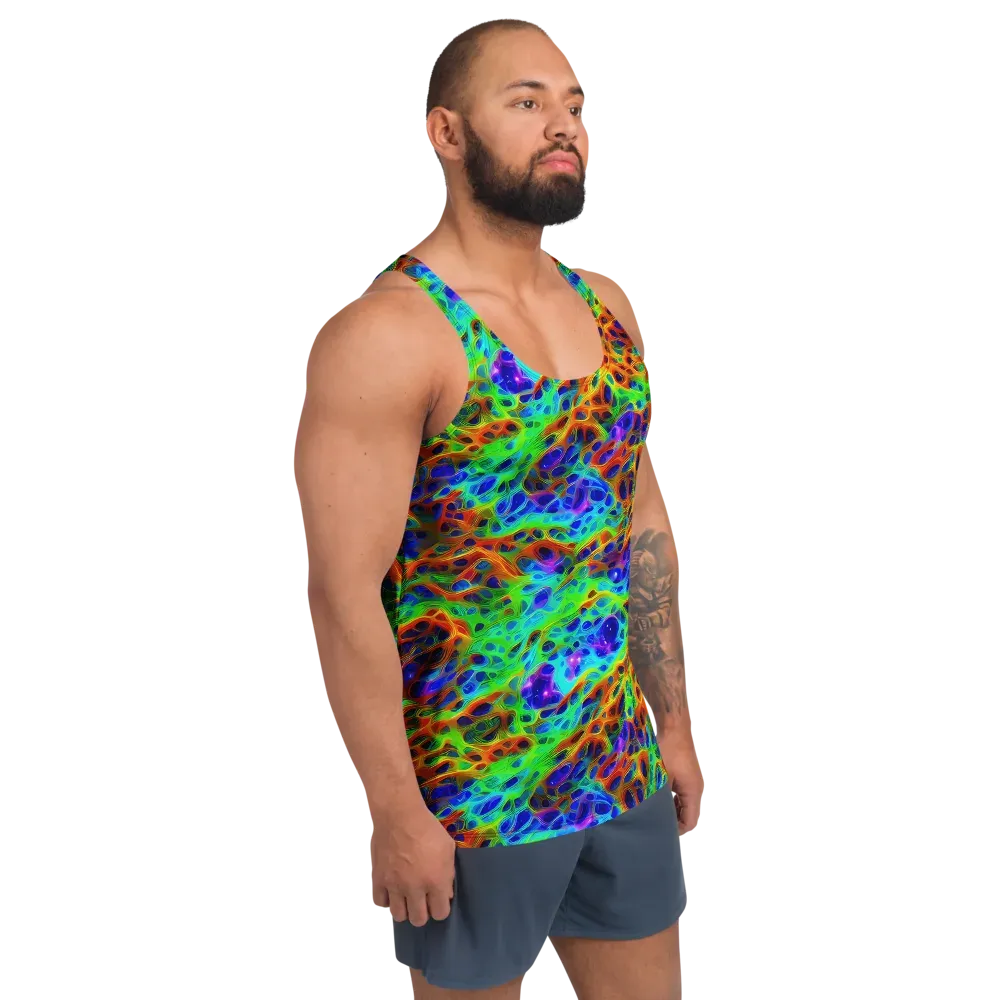 Cosmic Membrane on Men's Tank Top — Right Front