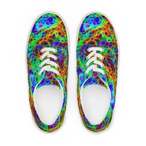 Cosmic Membrane on a Men's Lace-Up Canvas Shoes