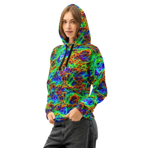 Cosmic Membrane on a Cotton Hoodie