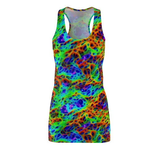 Cosmic Membrane on a Racerback Dress