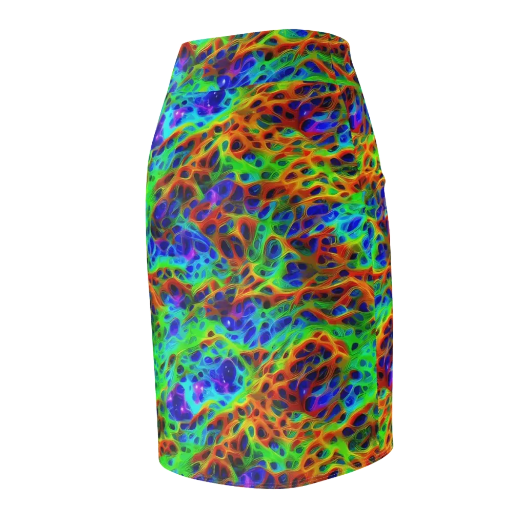 Cosmic Membrane on Pencil Skirt — Back Side