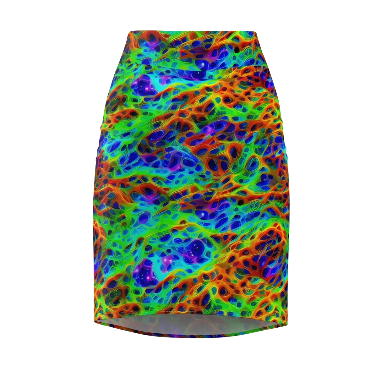 Cosmic Membrane on Pencil Skirt — Front