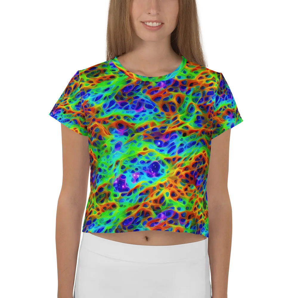 Cosmic Membrane on Crop Tee — Front