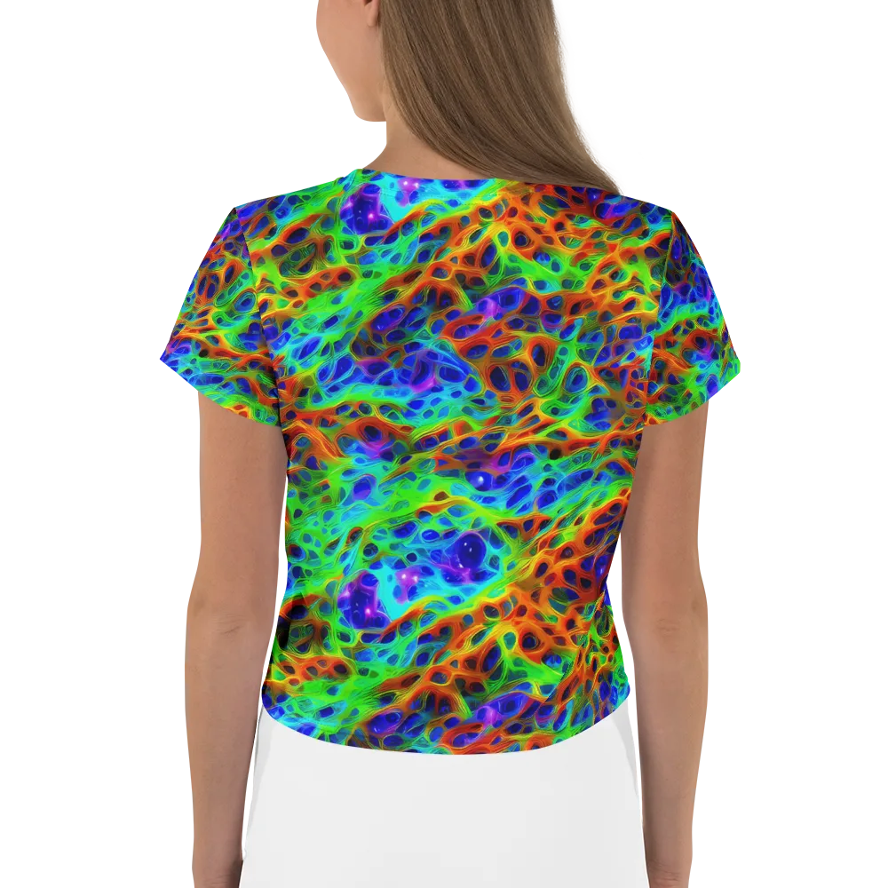 Cosmic Membrane on Crop Tee — Back