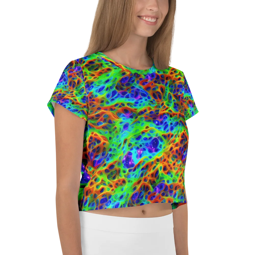 Cosmic Membrane on Crop Tee — Right