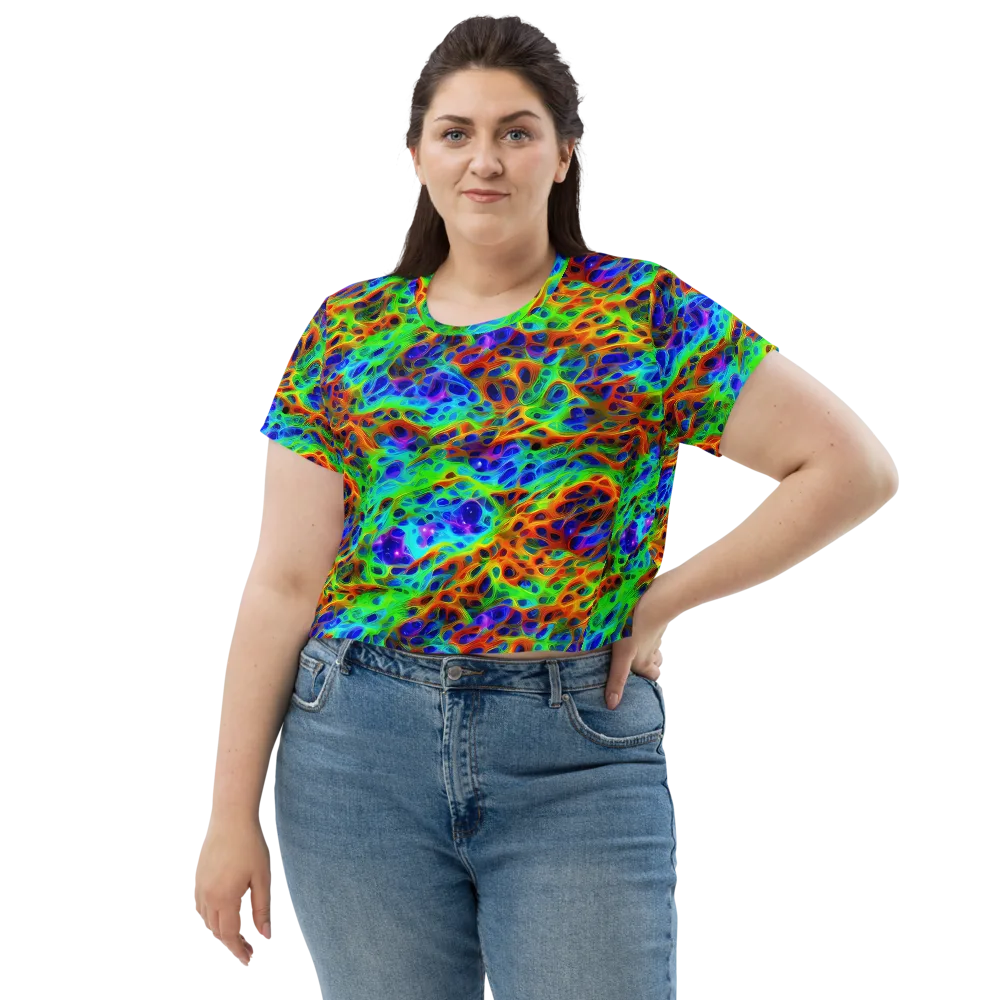 Cosmic Membrane on Crop Tee — Front