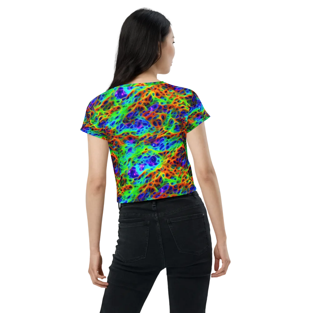 Cosmic Membrane on Crop Tee — Back
