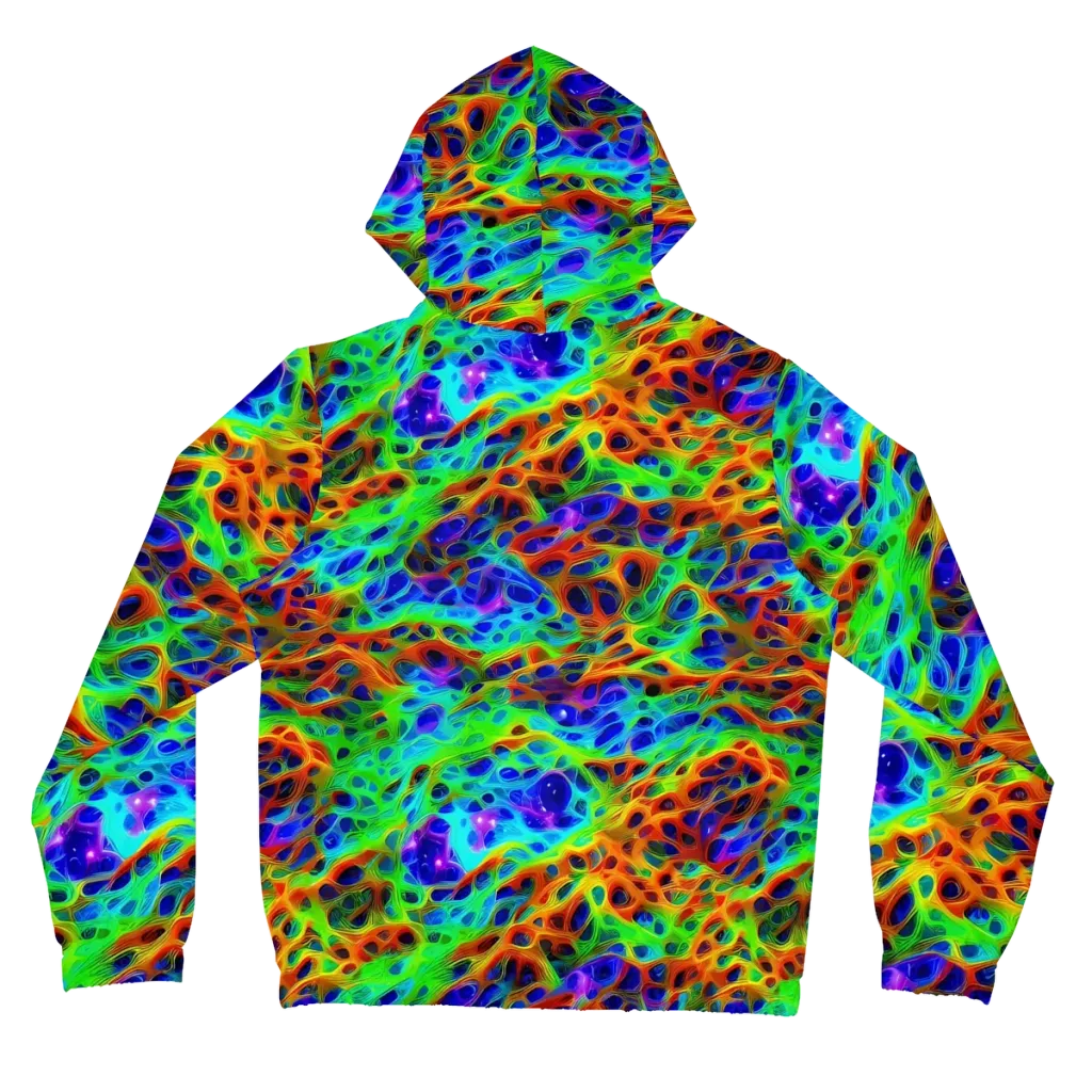 Cosmic Membrane on Women's Full-Zip Hoodie — Back
