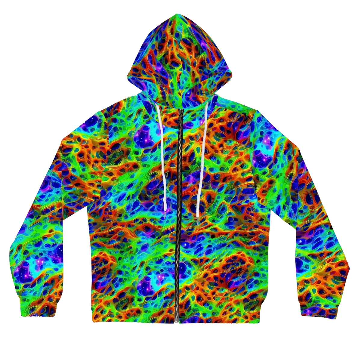 Cosmic Membrane on Women's Full-Zip Hoodie — Front