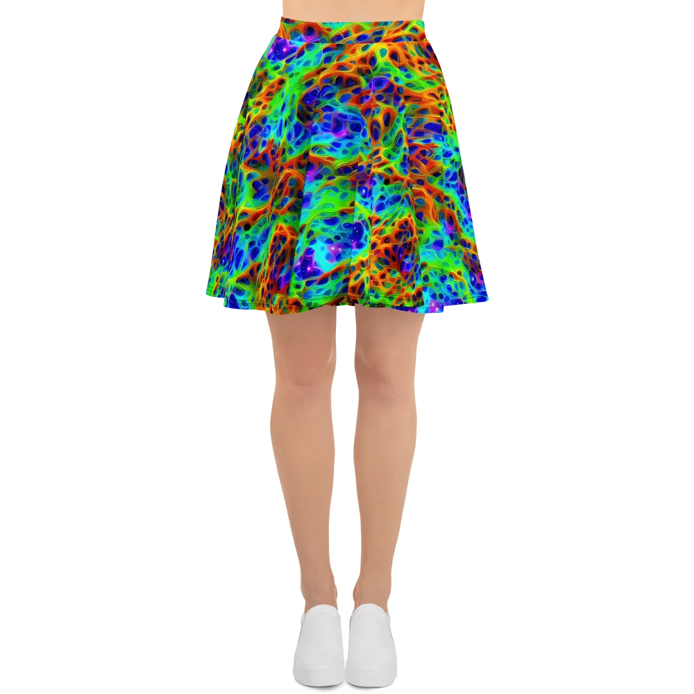 Cosmic Membrane on Skater Skirt — Front