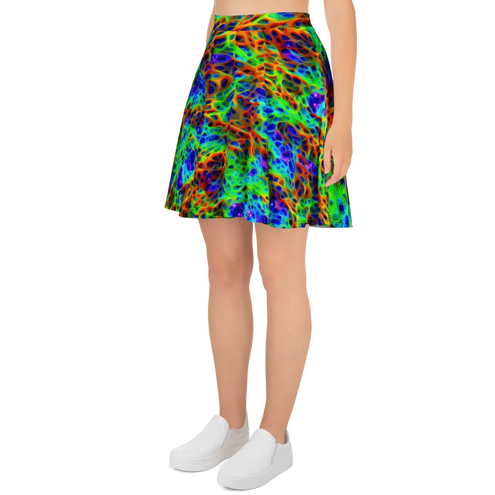 Cosmic Membrane on Skater Skirt — Left
