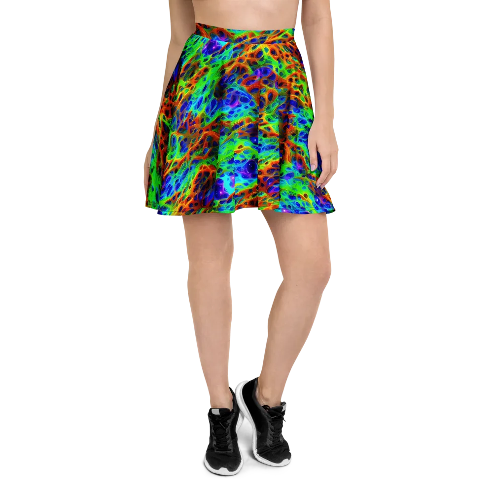 Cosmic Membrane on Skater Skirt — Front