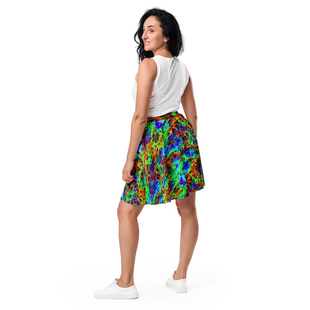 Cosmic Membrane on Skater Skirt — Back