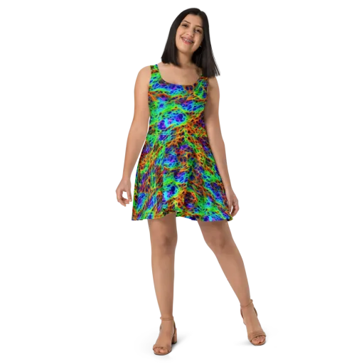Cosmic Membrane on a Skater Dress