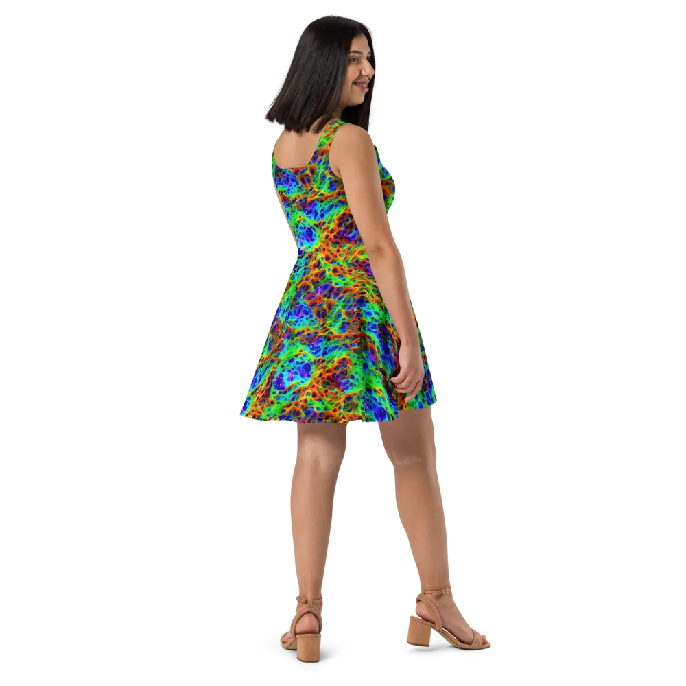Cosmic Membrane on Skater Dress — Right