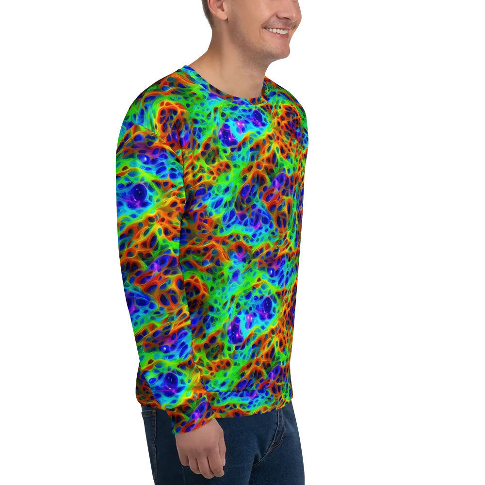Cosmic Membrane on Sweatshirt — Right Front