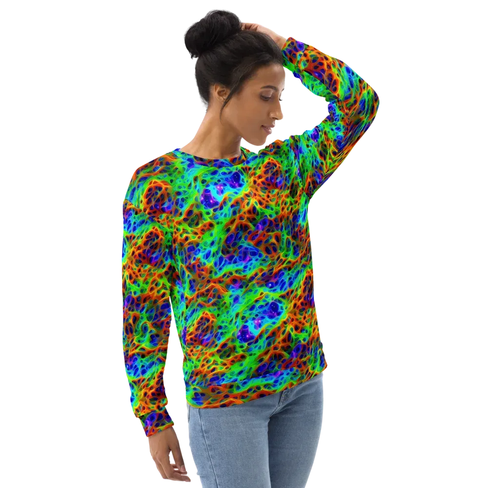 Cosmic Membrane on Sweatshirt — Right Front