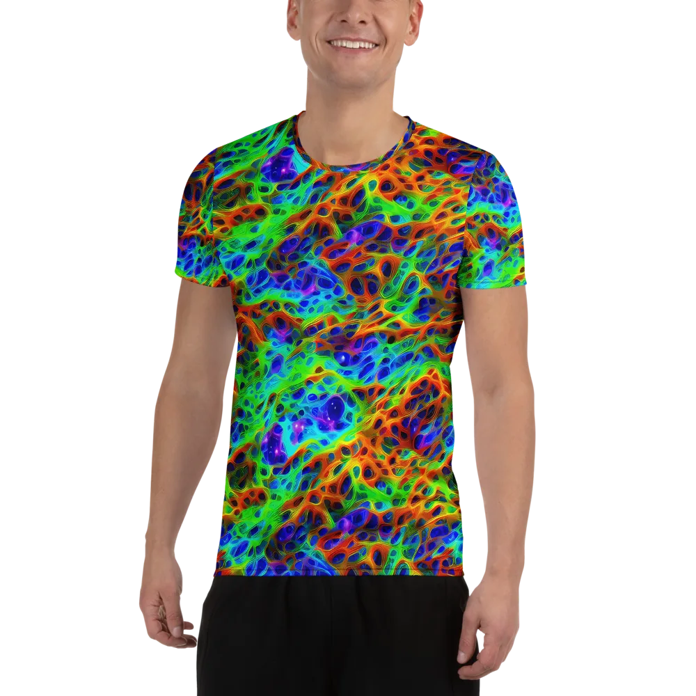 Cosmic Membrane on Men's Athletic T-Shirt — Front