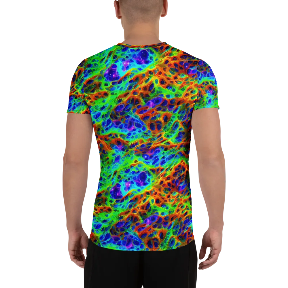 Cosmic Membrane on Men's Athletic T-Shirt — Back