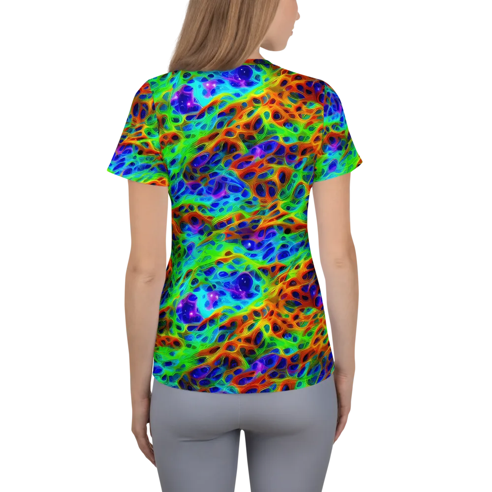 Cosmic Membrane on Women's Athletic T-Shirt — Back