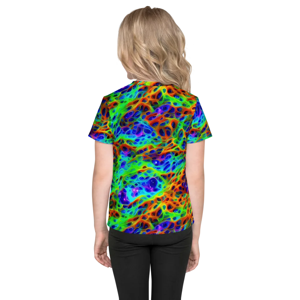 Cosmic Membrane on Kids Crew Neck T-Shirt — Back
