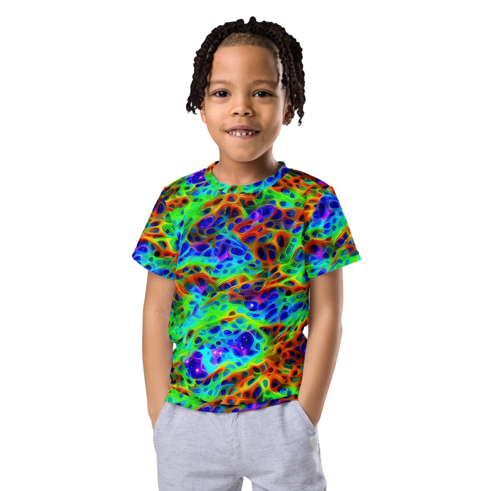 Cosmic Membrane on Kids Crew Neck T-Shirt — Front