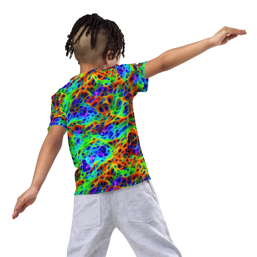 Cosmic Membrane on Kids Crew Neck T-Shirt — Back