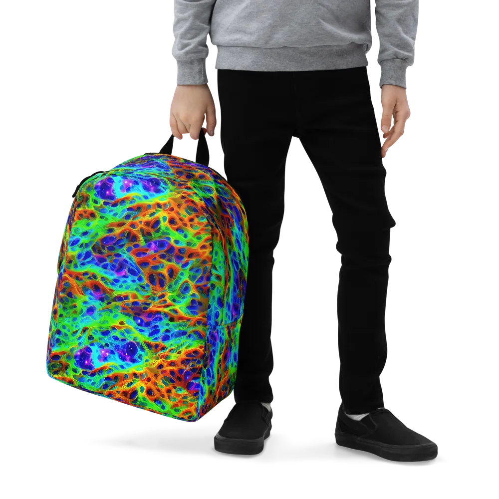 Cosmic Membrane on Minimalist Backpack — Zoomed-in