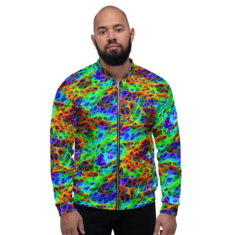 Cosmic Membrane on Bomber Jacket — Front