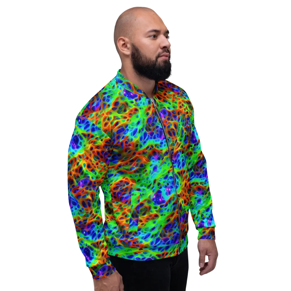 Cosmic Membrane on Bomber Jacket — Right