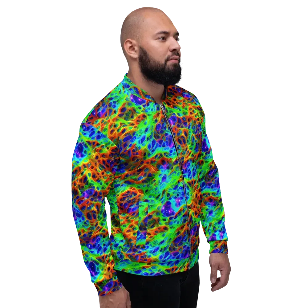 Cosmic Membrane on Bomber Jacket — Right