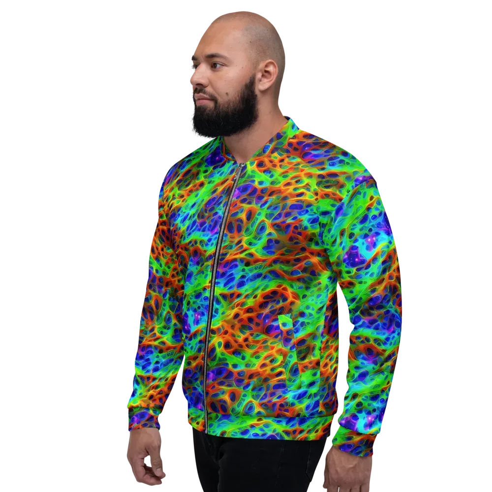 Cosmic Membrane on Bomber Jacket — Left