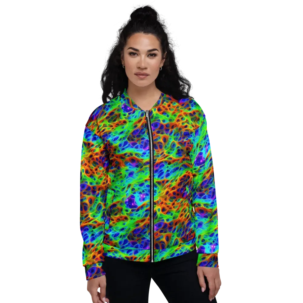 Cosmic Membrane on Bomber Jacket — Front