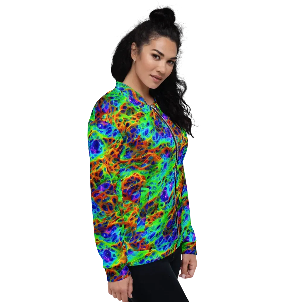 Cosmic Membrane on Bomber Jacket — Right