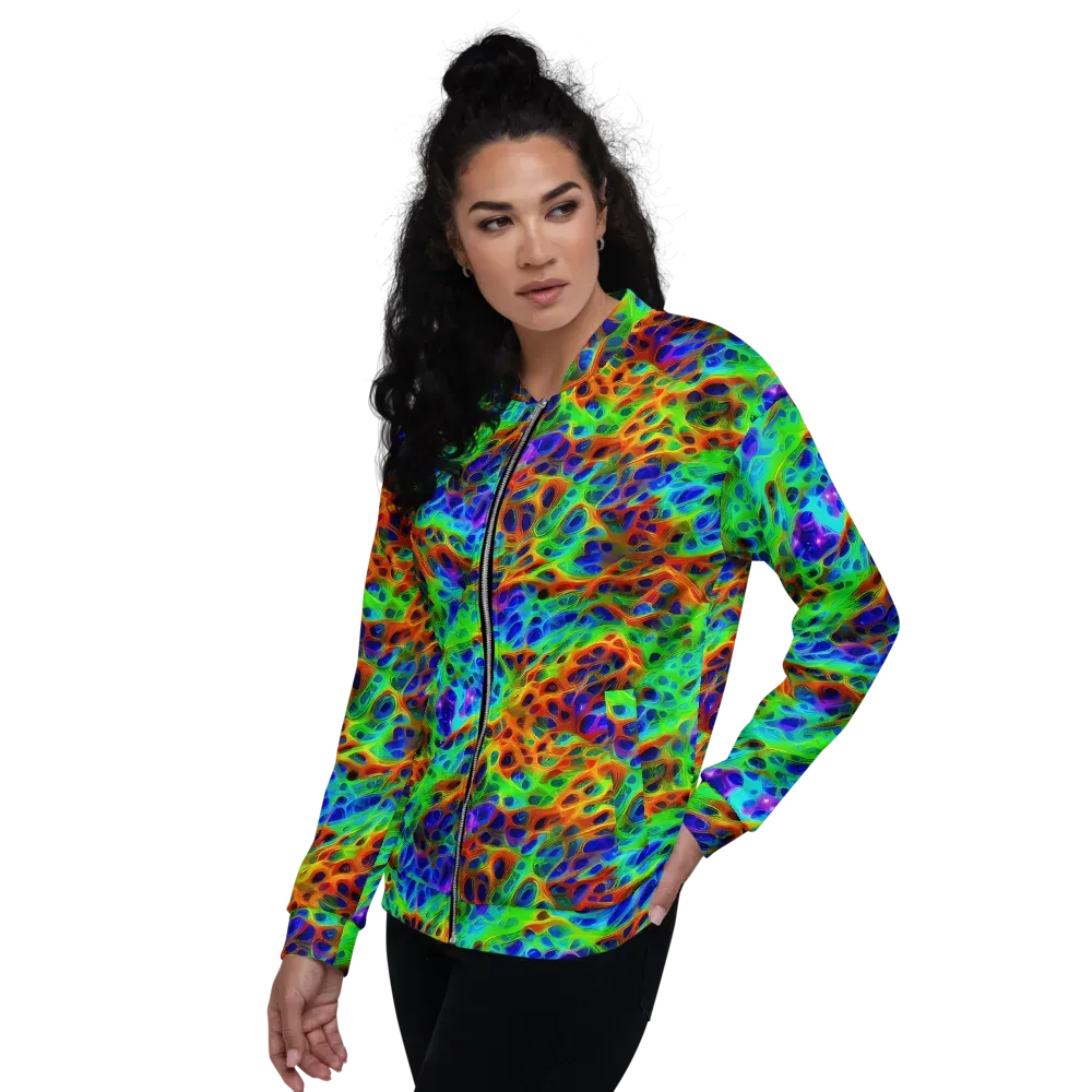 Cosmic Membrane on Bomber Jacket — Left