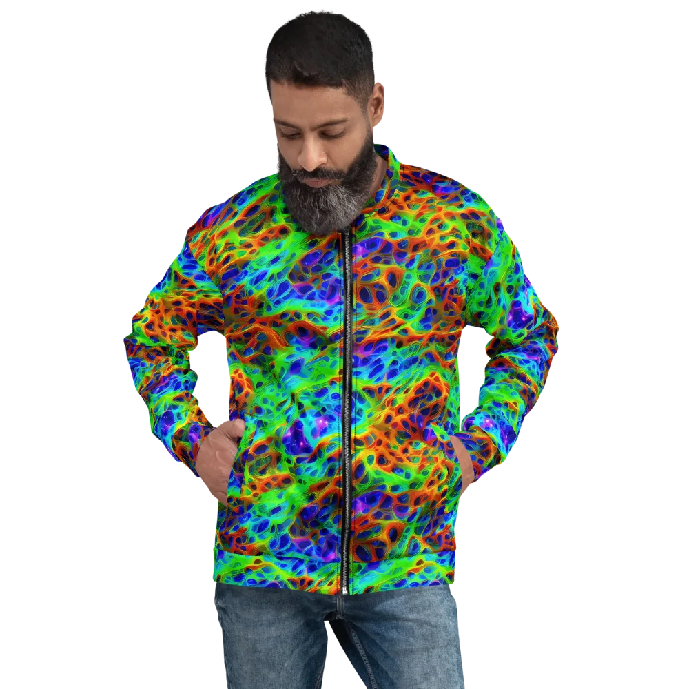 Cosmic Membrane on Bomber Jacket — Front