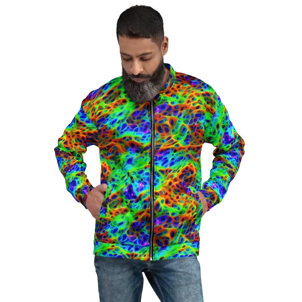Cosmic Membrane on Bomber Jacket — Front
