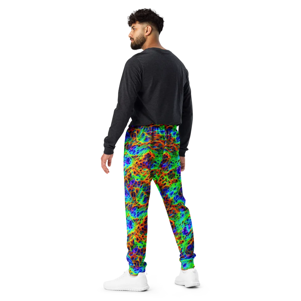 Cosmic Membrane on Men's Joggers — Back