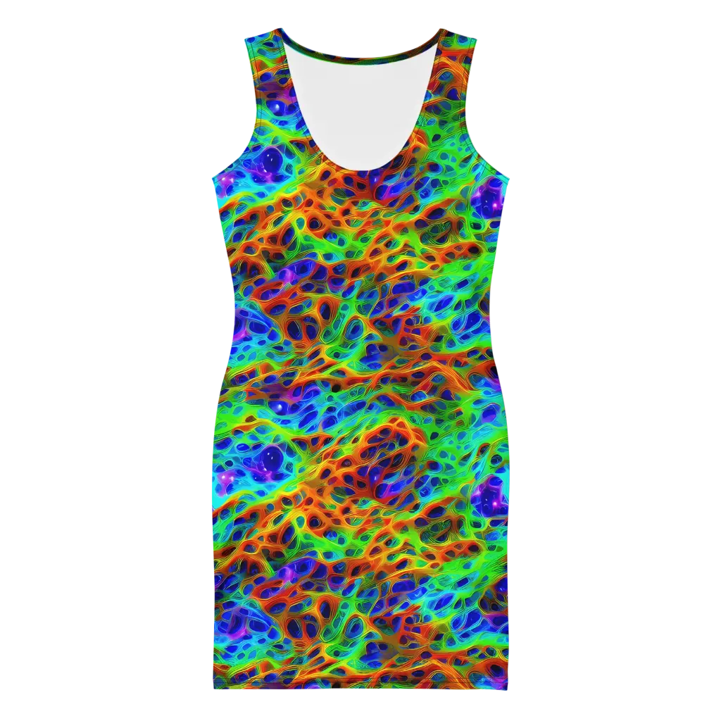 Cosmic Membrane on Bodycon Dress — Front