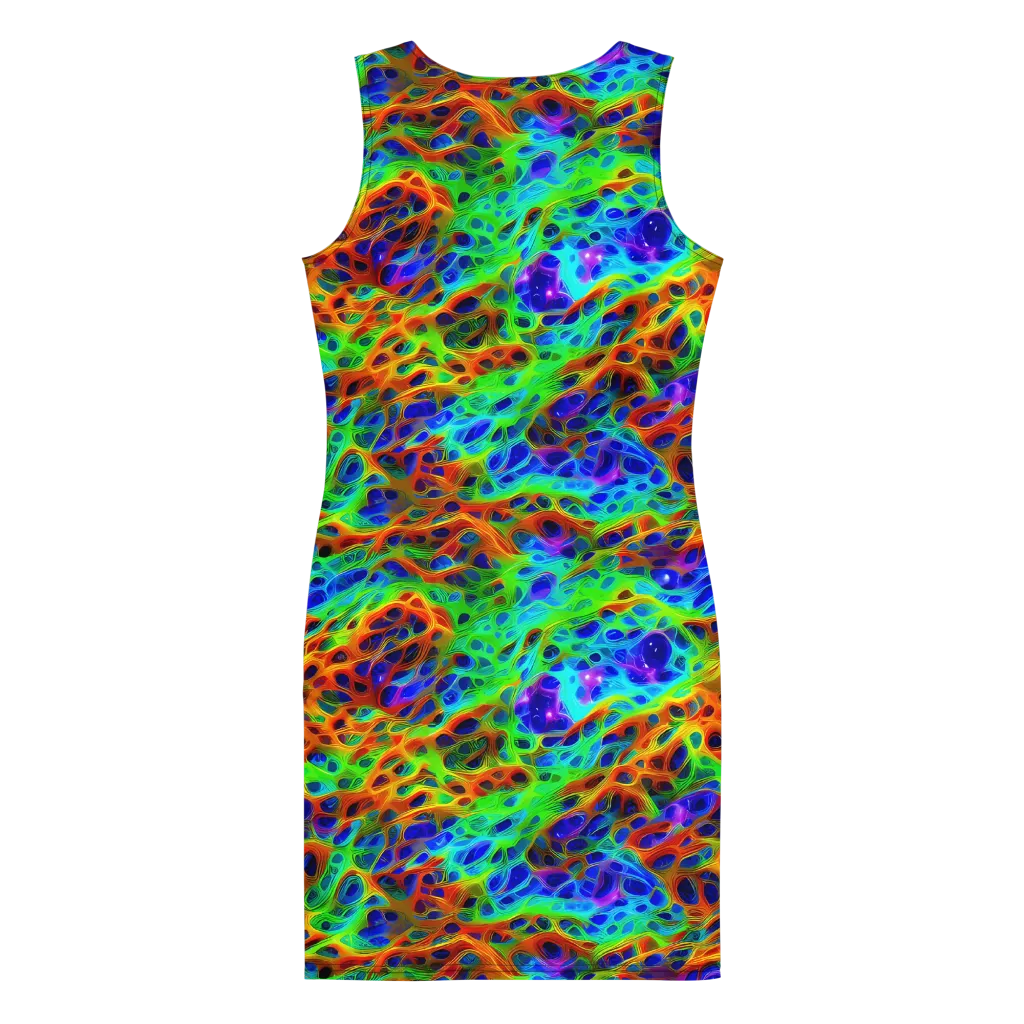 Cosmic Membrane on Bodycon Dress — Back