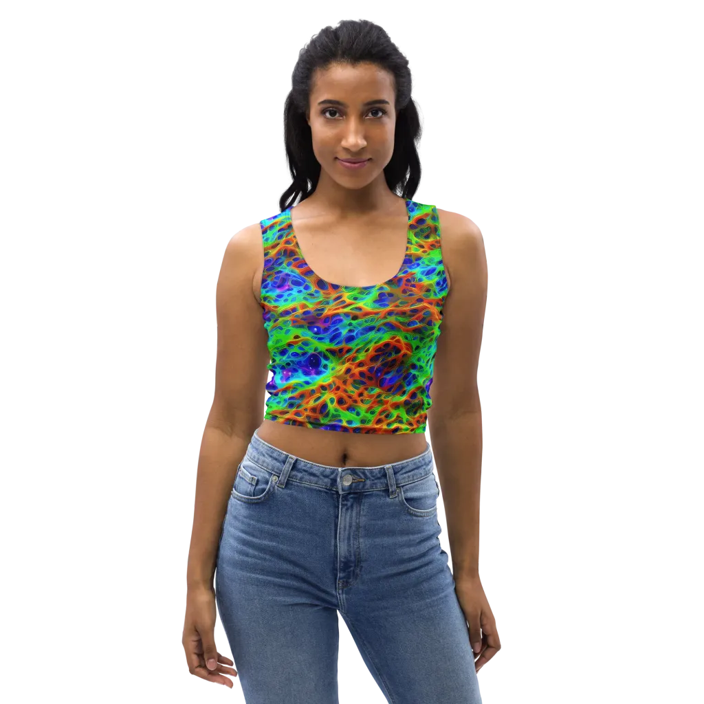Cosmic Membrane on Crop Top — Front