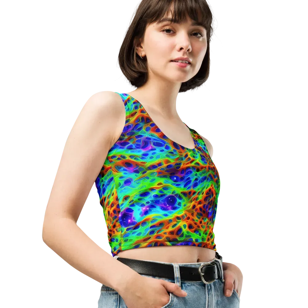 Cosmic Membrane on Crop Top — Right Front