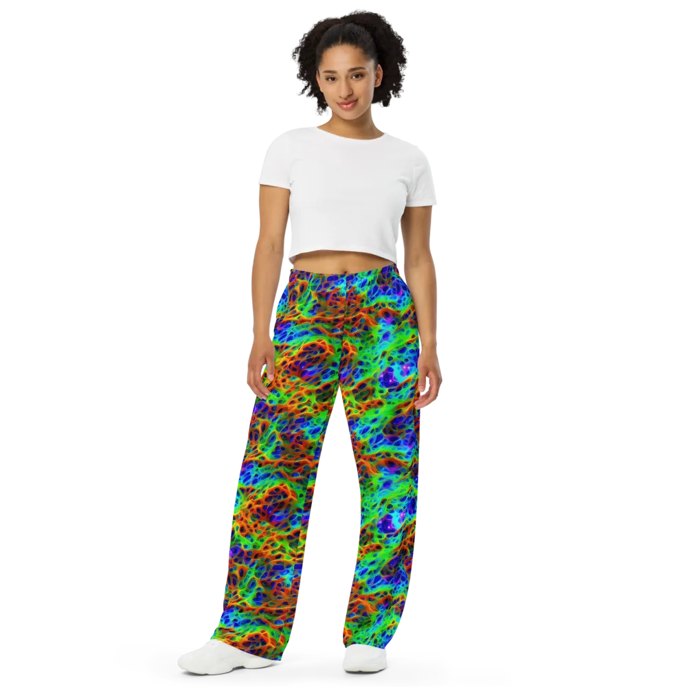 Cosmic Membrane on Wide-Leg Pants — Front