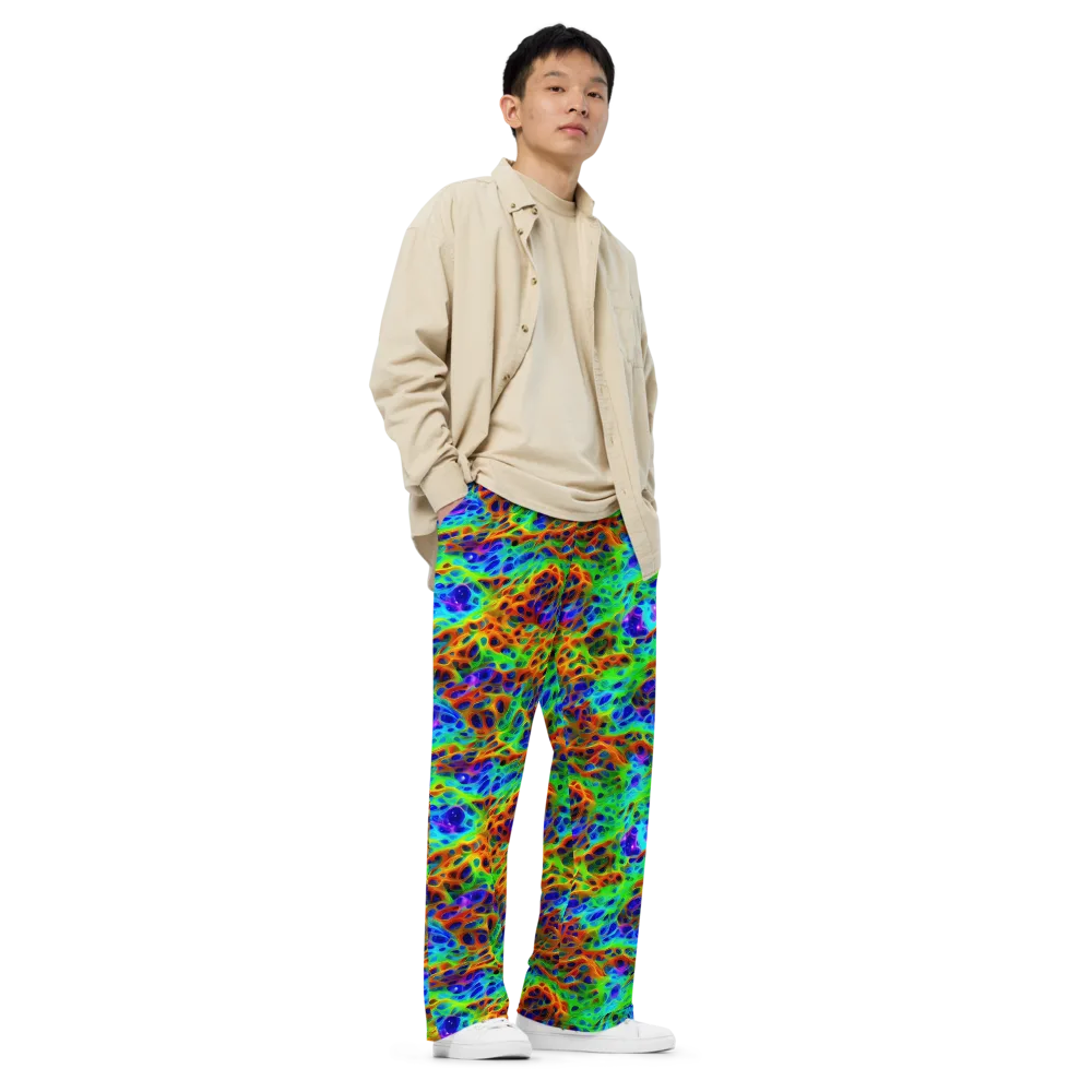 Cosmic Membrane on Wide-Leg Pants — Right Front