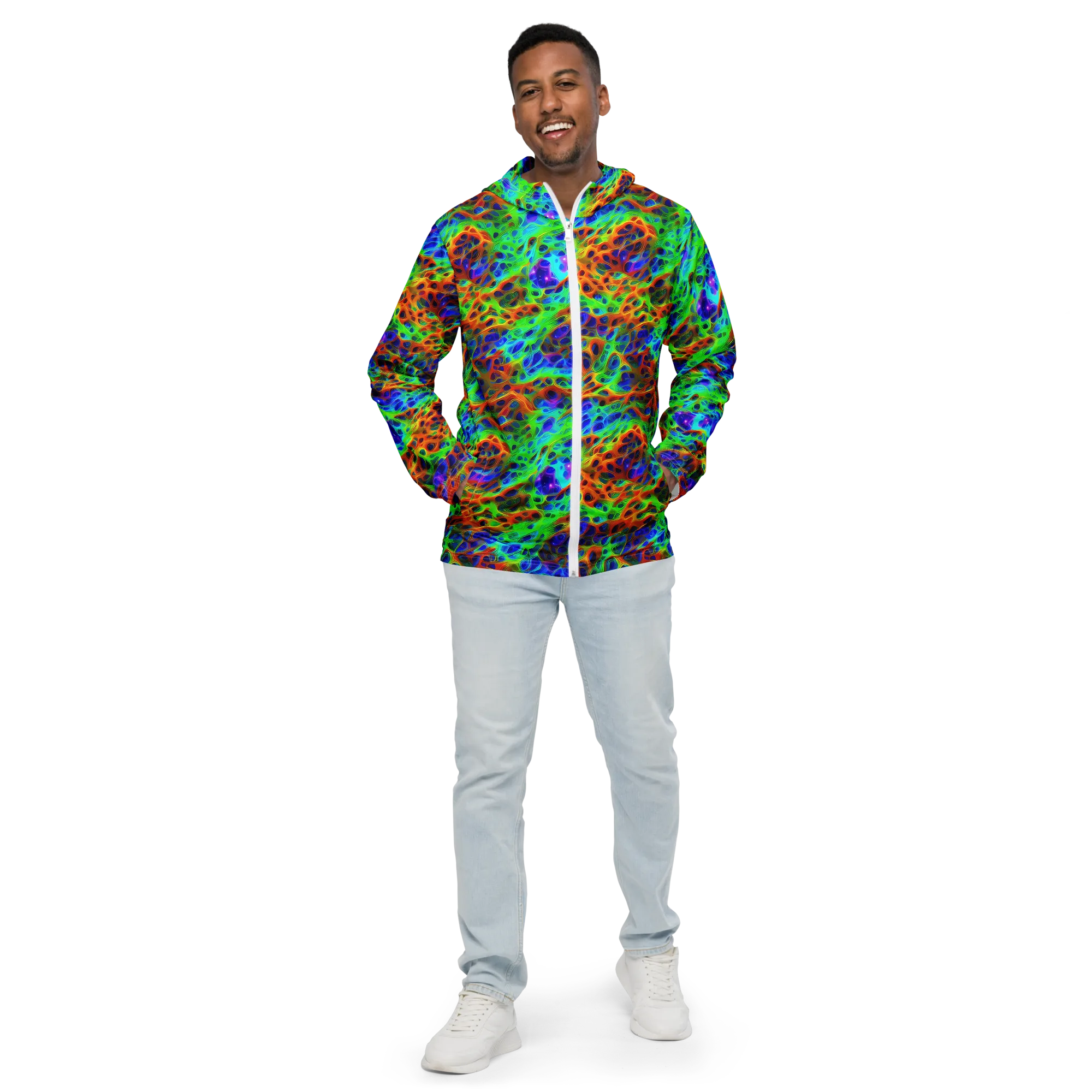 Cosmic Membrane on Men's Windbreaker — Front
